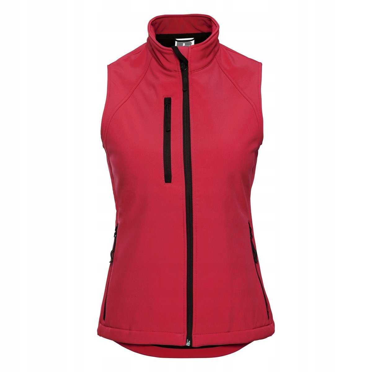 Kamizelka damska Soft Shell z 3 kieszeniami Klasyczna Czerwień r. XS