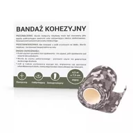 Apteczki i materiały opatrunkowe - Paso TRADING Bandaż kohezyjny 4,5m x 7,5cm moro, 1 sztuka - miniaturka - grafika 1