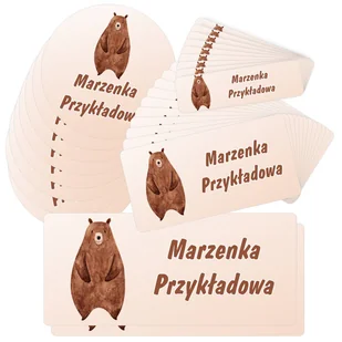 Etykiety naklejki, zestaw naklejek, imienne, imię nazwisko, dla dziecka dziewczynki, do szkoły przedszkola, na zeszyt, przybory, wodoodporne, MISIE.. - Szkolne artykuły papiernicze Etykiety naklejki, zestaw naklejek, imienne, imię nazwisko, dla dziecka dziewczynki, do szkoły przedszkola, na zeszyt, przybory, wodoodporne, MISIE.. - Szkolne artykuły papiernicze - miniaturka - grafika 1