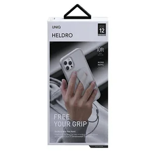 UNIQ etui Heldro iPhone 12 Pro Max 6,7" biały/natural frost Antimicrobial - Etui i futerały do telefonów - miniaturka - grafika 14