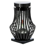 Znicz solarny Atena 15 x 31 cm zloty / srebrny / czarny