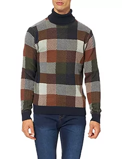 Swetry męskie - CASUAL FRIDAY Karl Jacquard Knit sweter męski, 193923 / Navy Blazer, XL - grafika 1