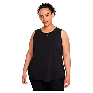 Nike Damska kamizelka W Nk One Luxe Df Std Tank Vest, czarny/odblaskowy srebrny, XL - Kamizelki damskie - miniaturka - grafika 1