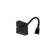 Lampy ścienne - QAZQA Nowoczesna elastyczna lampa ścienna czarna LED - Flex - miniaturka - grafika 1