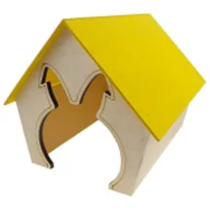Akcesoria dla gryzoni - Domek dla królika PINOKIO Uszy 1 25x29,5x23 cm - miniaturka - grafika 1