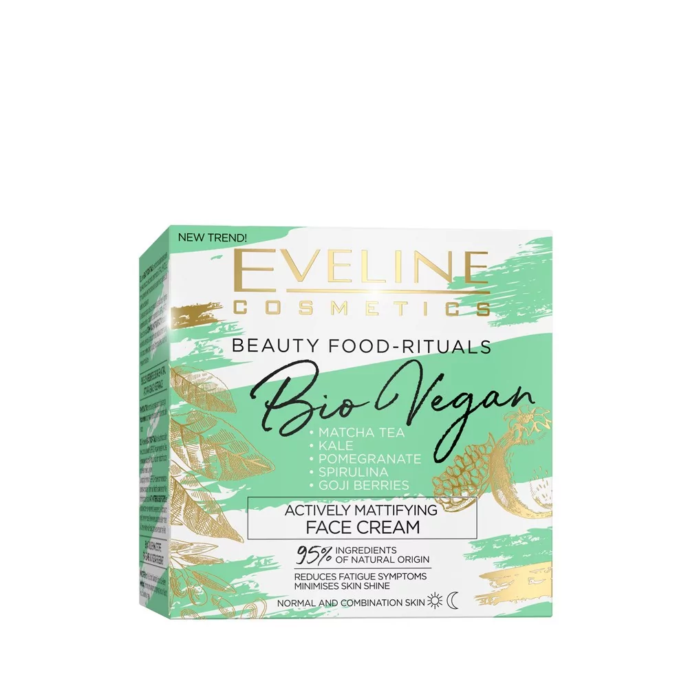 Eveline Beauty Foods Krem matujacy Matcha dzień/noc