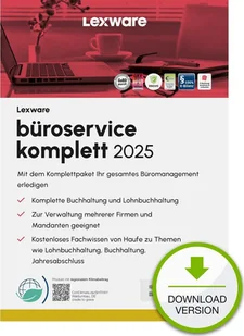 Program Lexware LEXWARE ESD b�roservice komplett 2025 Einzelplatzversion unbegrenzte Laufzeit Download - Programy finansowe i kadrowe - miniaturka - grafika 1