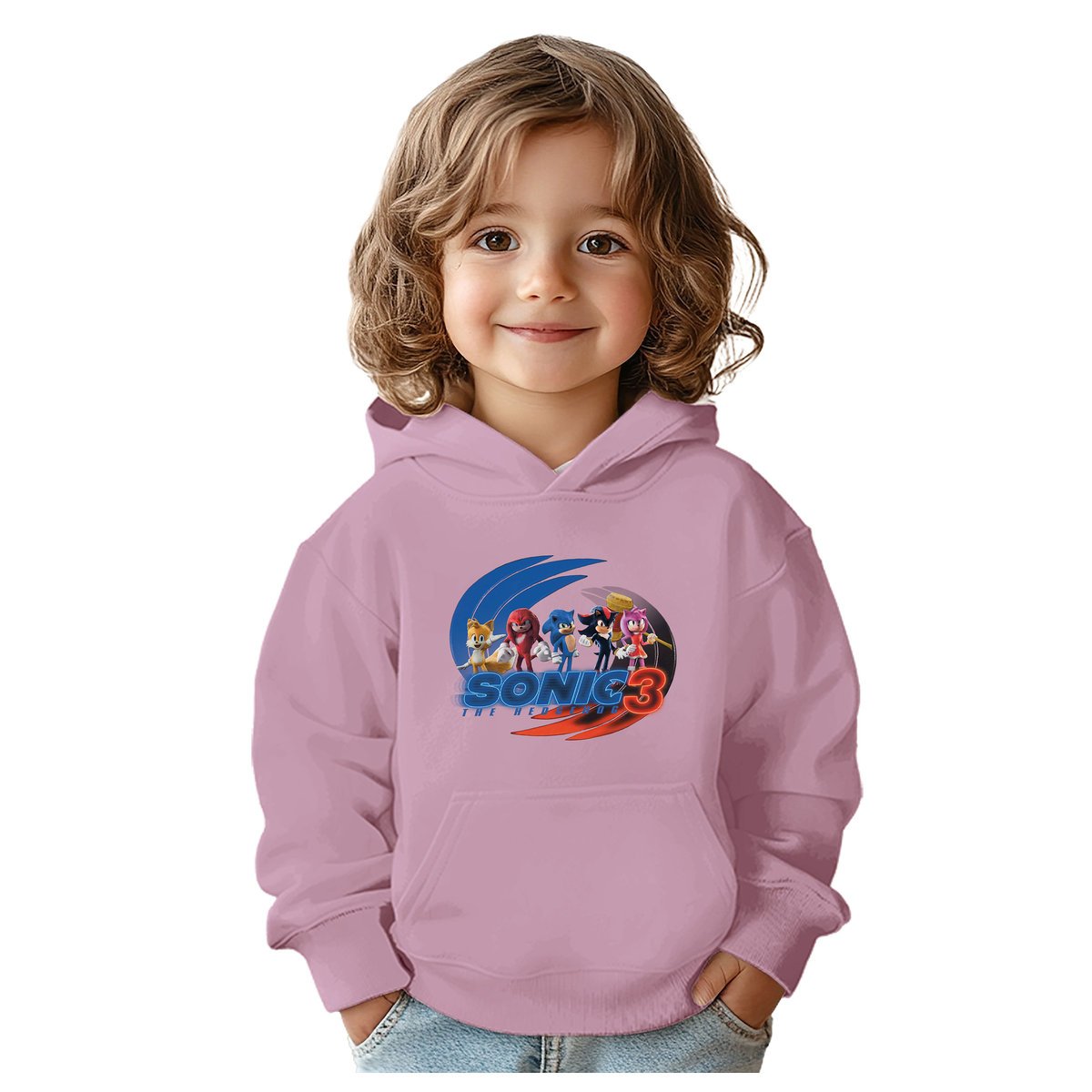 BLUZA DZIECIĘCA SONIC 3 134-140 Z KAPTUREM BAWEŁNIANA JAKOŚĆ