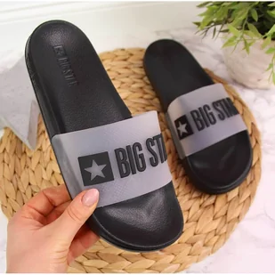 Klapki damskie basenowe czarne Big Star FF274A200 - Klapki i japonki damskie - miniaturka - grafika 1