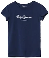 Koszulki i topy damskie - Pepe Jeans Hana Glitter S/S N T-shirt damski, niebieski (Dulwich), 4 Jahre - miniaturka - grafika 1