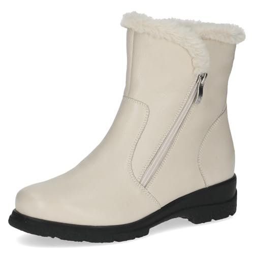 Caprice Damskie ciepłe buty 9-26409-41, modne kozaki, ecru nappa, 38 EU szerokie, ecru nappa, 38 EU Weit