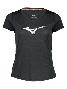 Mizuno Koszulka funkcyjna "Impulse Core" w kolorze czarnym - Koszulki sportowe damskie - miniaturka - grafika 1