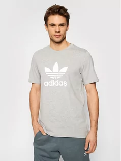 Koszulki męskie - Adidas T-Shirt adicolor Classics Trefoil GN3465 Szary Standart Fit - grafika 1