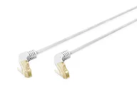 Kable miedziane - DIGITUS LAN Kabel Cat 6A - 10m - Wtyczka kątowa 90° - Kabel sieciowy RJ45 - Ekranowany S/FTP - Szary - miniaturka - grafika 1