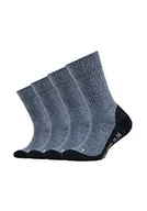 Skarpetki damskie - Camano Dziecięce skarpety sportowe ze wzmocnioną piętą i koronką, dla chłopców i dziewczynek, 2 sztuki, niebieski, 39-42 - miniaturka - grafika 1