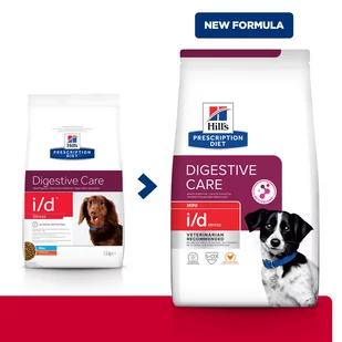 Hills Prescription Diet I/D Digestive Care Low Fat Canine 1,5 kg - Sucha karma dla psów - miniaturka - grafika 1