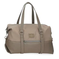 Torby podróżne - Pepe Jeans Christine Torba podróżna Beżowa 40x25x20 cm Poliester z Detalami ze sztucznej skóry 20L by Joumma Bags, beż, Talla única, torba podróżna - miniaturka - grafika 1