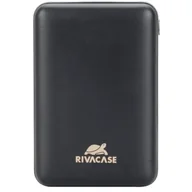 Powerbanki - RivaCase Powerbank VA2410 10000mAh Czarny - miniaturka - grafika 1