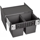 Kosze na śmieci - Blanco Sortownik odpadów SELECT II Compact 60/2 czarny 526207 - miniaturka - grafika 1