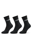Skarpetki damskie - adidas Skarpety wysokie unisex Linear Crew Cushioned Socks 3 Pairs IC1301 Czarny - miniaturka - grafika 1
