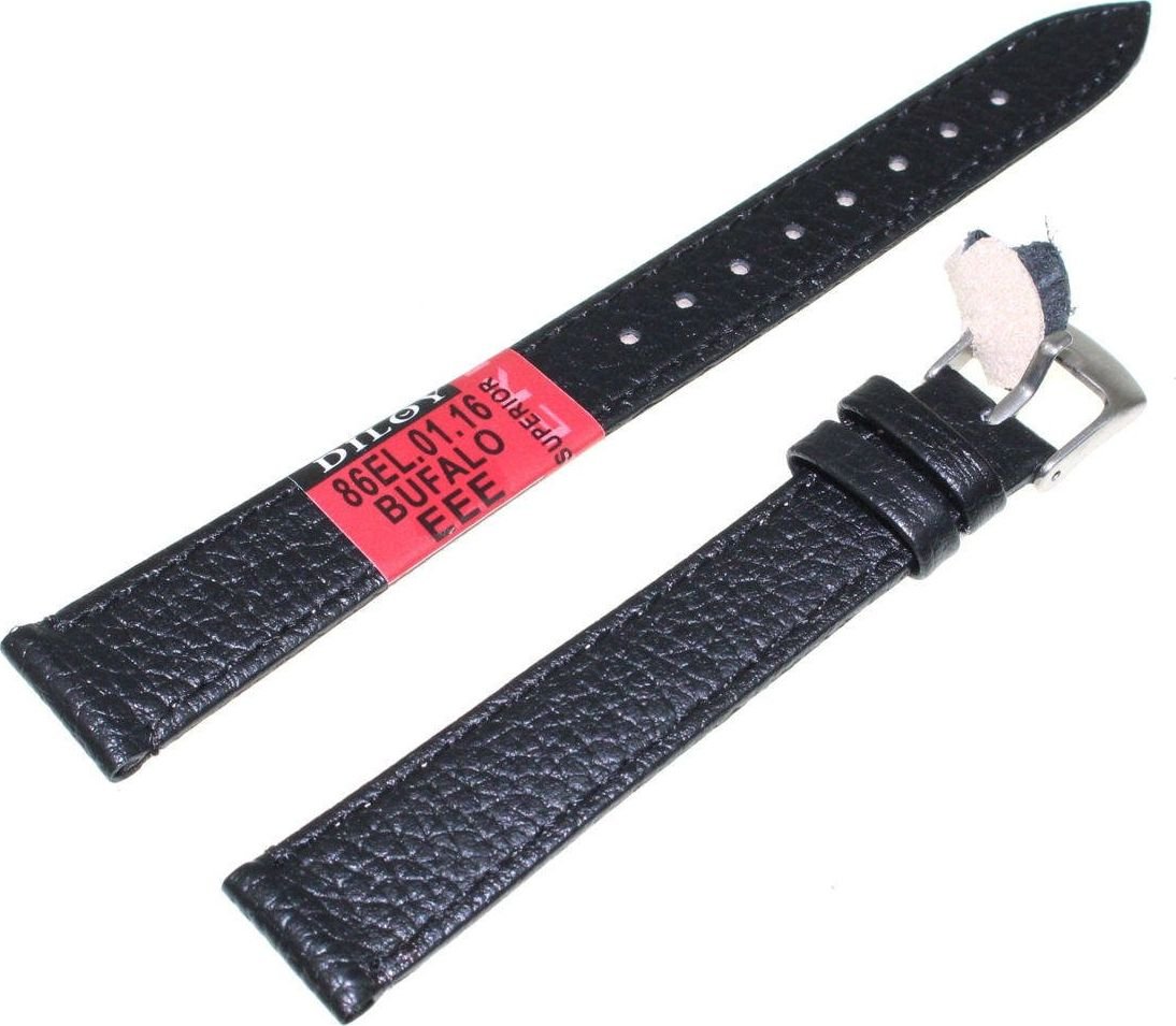 Sk��rzany pasek do zegarka 16 mm Diloy 86EL.16.1 XL