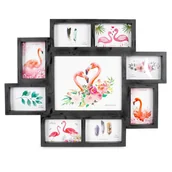 Ramki na zdjęcia - Ramka Gallery czarna 9 zdjęć - miniaturka - grafika 1