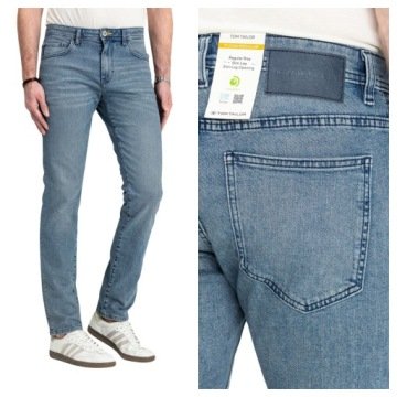 Spodnie Męskie Jeansowe Tom Tailor TTJosh Klasyczne Stone Blue W34 L32