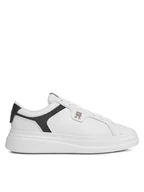 Sneakersy damskie - Tommy Hilfiger Sneakersy Pointy Court FW0FW07460 Biały - miniaturka - grafika 1