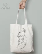 Torby i wózki na zakupy - Torba bawełniana "Love" Lula Pink X Kasia Kurka - miniaturka - grafika 1