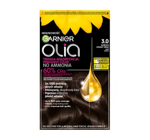 GARNIER OLIA TRWAŁA FARBA DO WŁOSÓW BEZ AMONIAKU 3.0 BARDZO CIEMNY BRĄZ - Farby do włosów i szampony koloryzujące - miniaturka - grafika 1