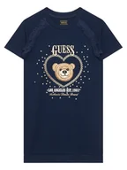 Sukienki i spódniczki dla dziewczynek - Guess Sukienka codzienna K6RK01 KAUH0 Granatowy Regular Fit - miniaturka - grafika 1