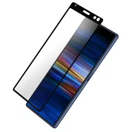 Szkła hartowane na telefon - Zabezpieczenie ekranu ze szkła hartowanego do Sony Xperia 10 9H Odporne na rozmazywanie czarne kontury - miniaturka - grafika 1