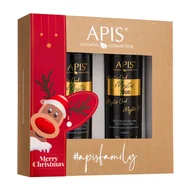 Zestawy kosmetyków męskich - APIS Mystic Oud zestaw odżywczy balsam do ciała i rąk 300ml + nawilżający żel do mycia ciała 300ml - miniaturka - grafika 1