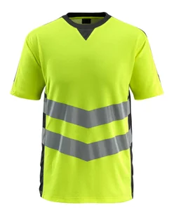 T-SHIRT MASCOT SAFE SUPREME SANDWELL 50127-933; ŻÓŁTY HI-VIS/CZERŃ - Odzież robocza - miniaturka - grafika 1