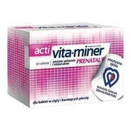 Witaminy i minerały - Aflofarm Vita-miner Prenatal 60 szt. - miniaturka - grafika 1