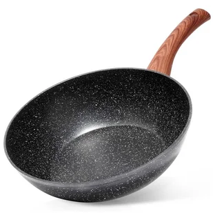 GŁĘBOKA PATELNIA GRANITOWA WOK 28cm 199079 - Woki - miniaturka - grafika 1