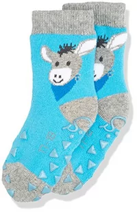 Sterntaler Baby Calzini Antiscivolo Erik Chaussettes, Argentystyczny Melange, 22 skarpety na łydki, szary (srebrny melanż 542), 12-18 miesięcy (rozmiar - Skarpetki damskie - miniaturka - grafika 1