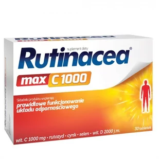 Rutinacea max C 1000 x 30 tabl - Przeziębienie i grypa - miniaturka - grafika 1