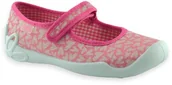 Buty dla dziewczynek - Kapcie do szkoły dla dziewczynki baleriny Befado 114Y525 Blanca Różowe - miniaturka - grafika 1
