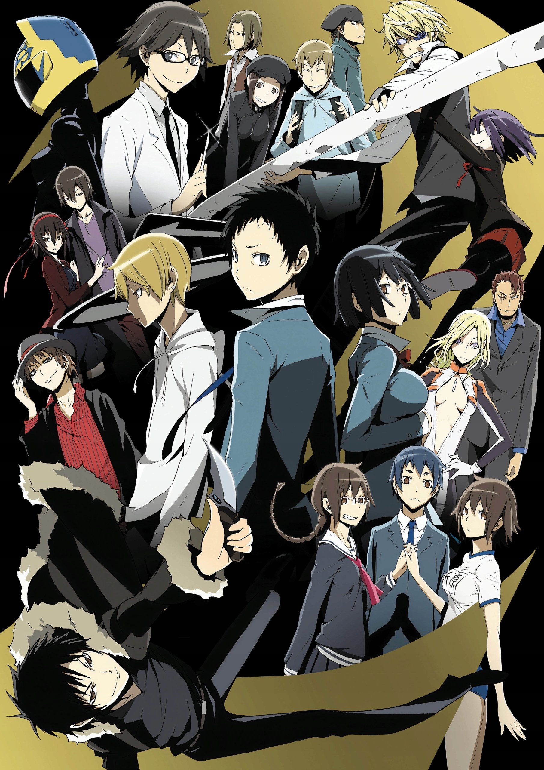 Plakat A1 anime manga Durarara!! Durarara Drrr!!