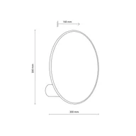 Lampy ścienne - TK Lighting Kinkiet Puls, klosz z juty, naturalny brąz, Ø 30 cm - miniaturka - grafika 1