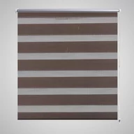 Zasłony - vidaXL Roleta Zebra 140x175 cm Kawa - miniaturka - grafika 1