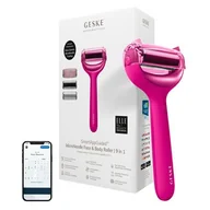 Pozostałe urządzenia kosmetyczne - Geske, Roller do mezoterapii igłowej twarzy i ciała 9w1 z aplikacją, magenta - miniaturka - grafika 1