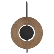 Lampy ścienne - Nowodvorski Lampa ścienna kinkiet LED SUNSET A 8W okrąg 50cm 2x GX53 drewniany 7653 - miniaturka - grafika 1