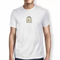 Koszulki męskie - Green Fish, Basic męski T-shirt, 100% bawełna, Regular Fit, Digital Icon Printed, rozmiar: L, kolor: biały, biały, L - miniaturka - grafika 1