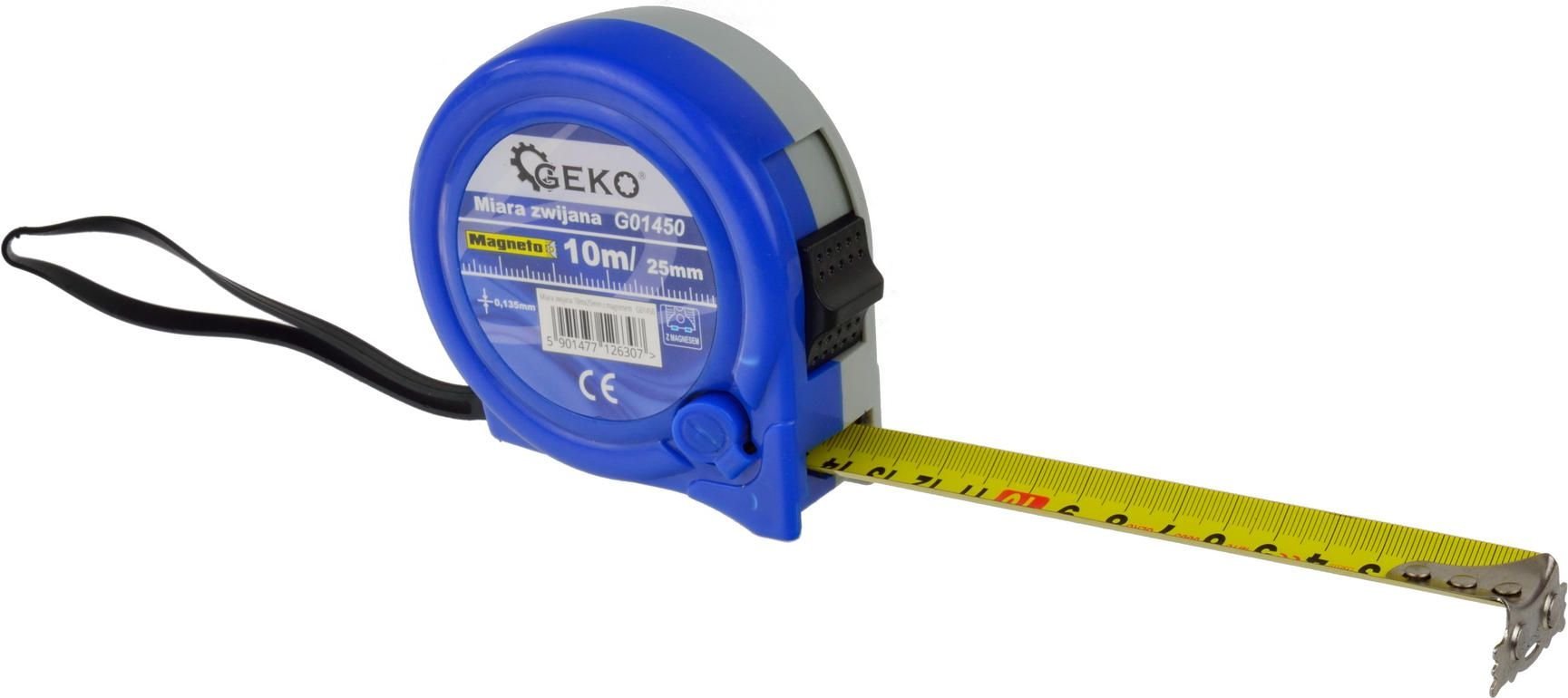 Geko Miara zwijana 10mx25mm z magnesem6/60