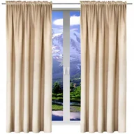 Zasłony - Zasłony gotowe welurowe 140x250 gładkie matowe velvet na taśme komplet - miniaturka - grafika 1