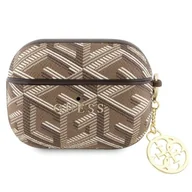 Akcesoria do słuchawek - Guess GUAPPGCE4CW AirPods Pro cover brązowy/brown GCube Charm - miniaturka - grafika 1