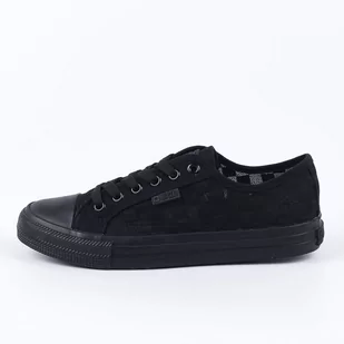 Czarne koronkowe trampki damskie BIG STAR LL274072 - Trampki damskie - miniaturka - grafika 1
