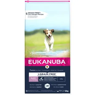 Eukanuba Puppy&Junior Small/Medium Grain Free 12kg - Sucha karma dla psów - miniaturka - grafika 1